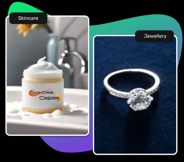 AI Skincare and Jewellery Photoshoot