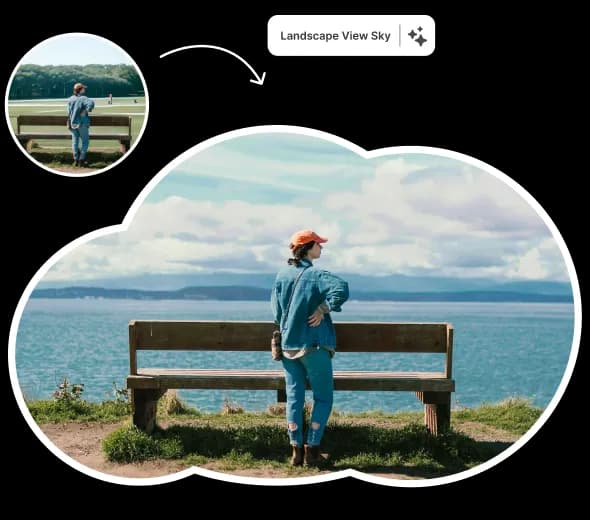 Transform Skies and Sceneries with Generative Fill Online